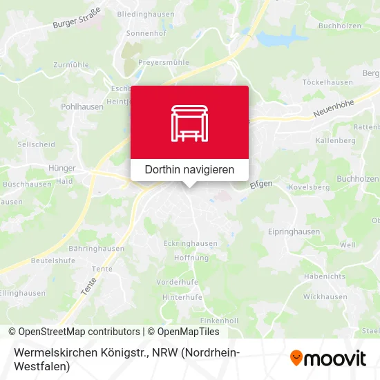 Wermelskirchen Königstr. Karte