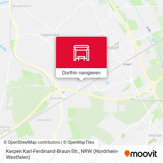 Kerpen Karl-Ferdinand-Braun-Str. Karte