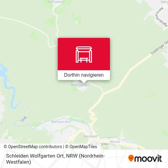 Schleiden Wolfgarten Ort Karte