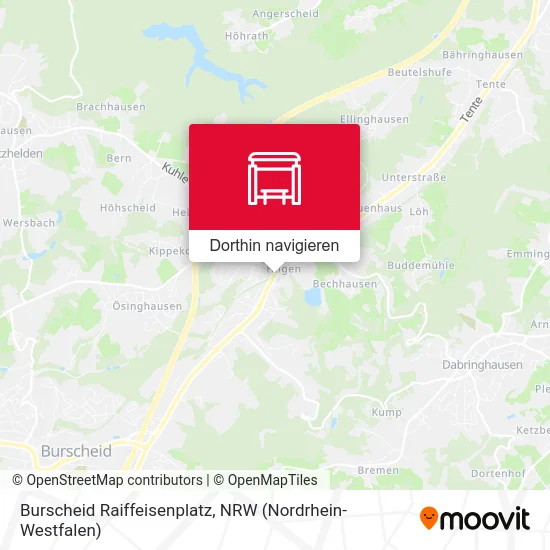 Burscheid Raiffeisenplatz Karte