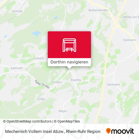 Mechernich Vollem Insel Abzw. Karte