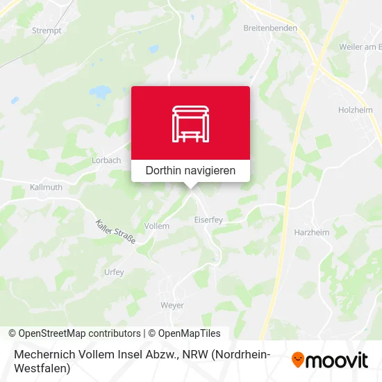 Mechernich Vollem Insel Abzw. Karte