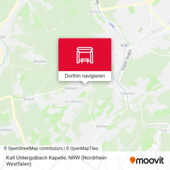 Kall Untergolbach Kapelle Karte