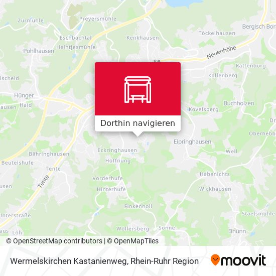 Wermelskirchen Kastanienweg Karte