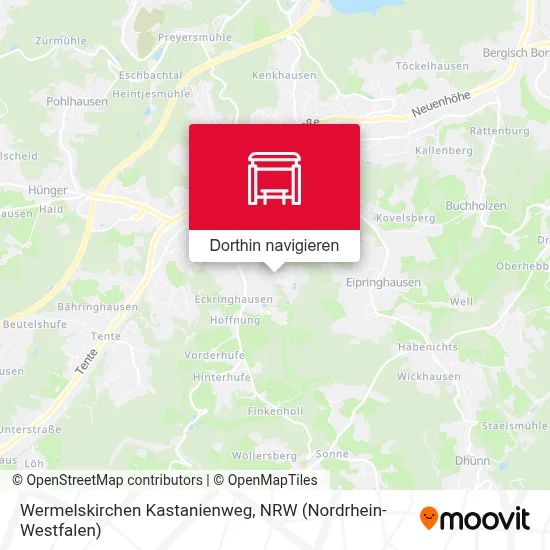 Wermelskirchen Kastanienweg Karte