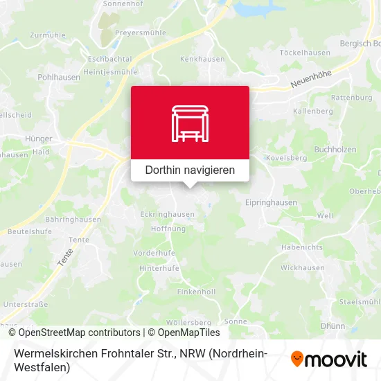 Wermelskirchen Frohntaler Str. Karte