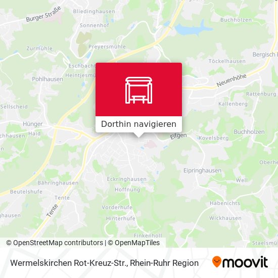 Wermelskirchen Rot-Kreuz-Str. Karte