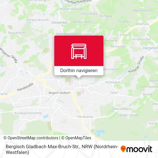 Bergisch Gladbach Max-Bruch-Str. Karte