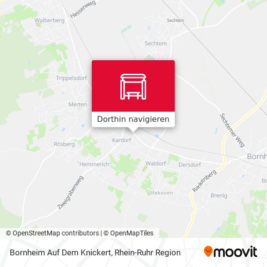 Bornheim Auf Dem Knickert Karte