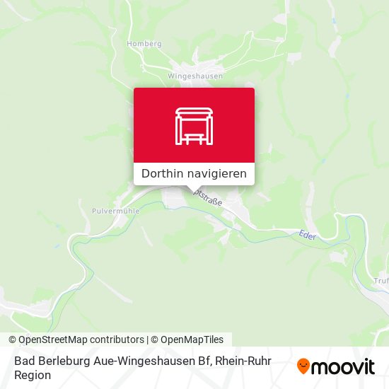 Bad Berleburg Aue-Wingeshausen Bf Karte