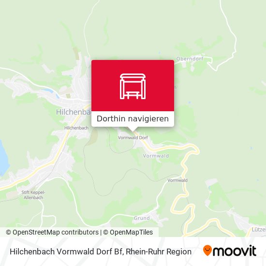 Hilchenbach Vormwald Dorf Bf Karte