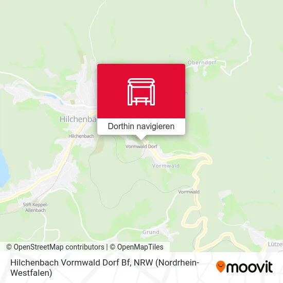 Hilchenbach Vormwald Dorf Bf Karte