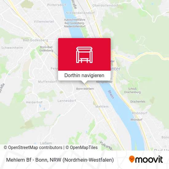 Mehlem Bf - Bonn Karte