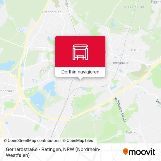 Gerhardstraße - Ratingen Karte