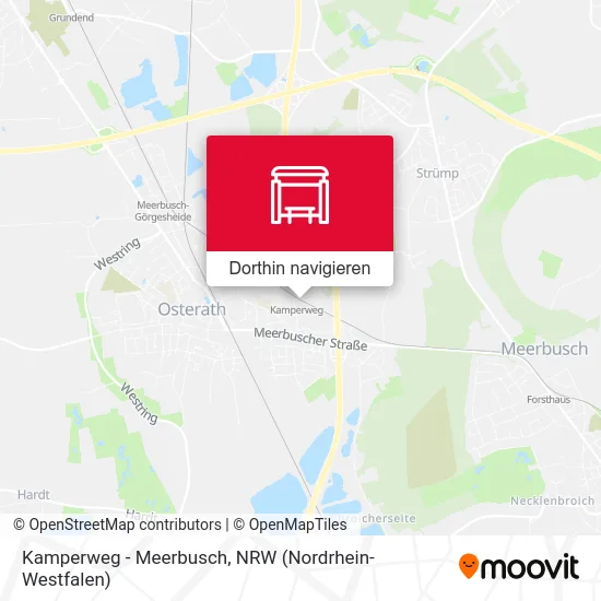 Kamperweg - Meerbusch Karte