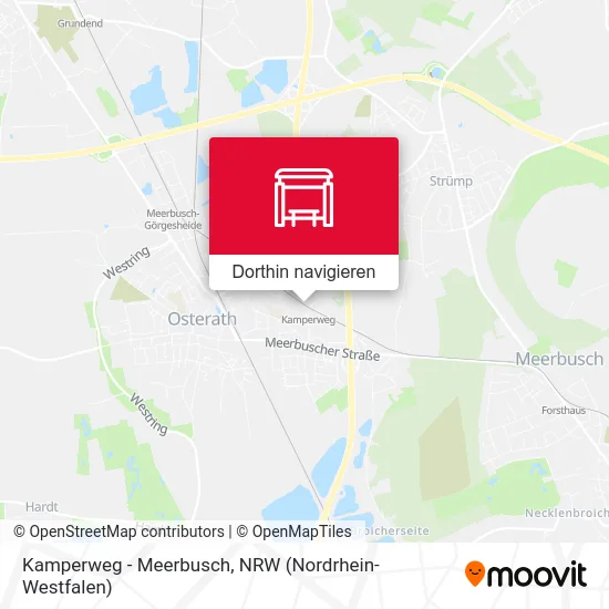 Kamperweg - Meerbusch Karte