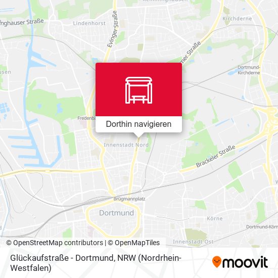 Glückaufstraße - Dortmund Karte