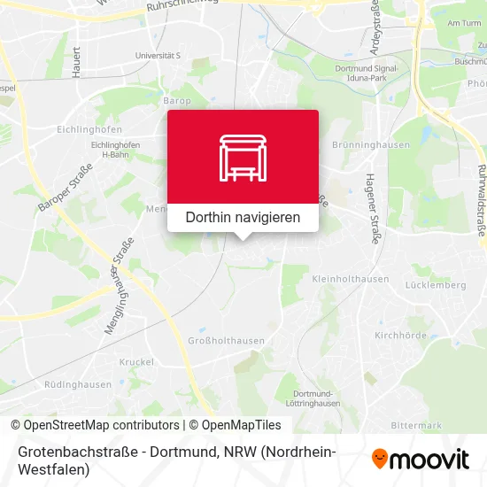 Grotenbachstraße - Dortmund Karte