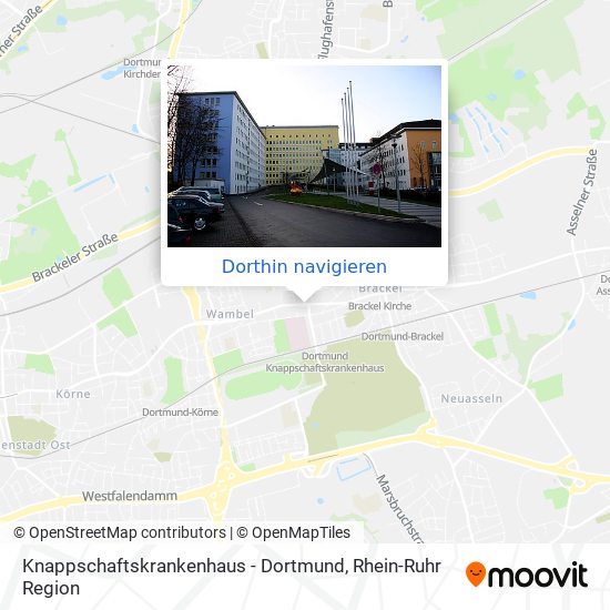 Knappschaftskrankenhaus - Dortmund Karte
