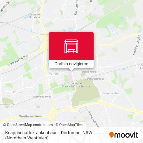 Knappschaftskrankenhaus - Dortmund Karte