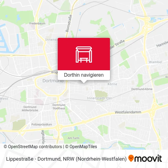 Lippestraße - Dortmund Karte