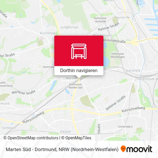Marten Süd - Dortmund Karte
