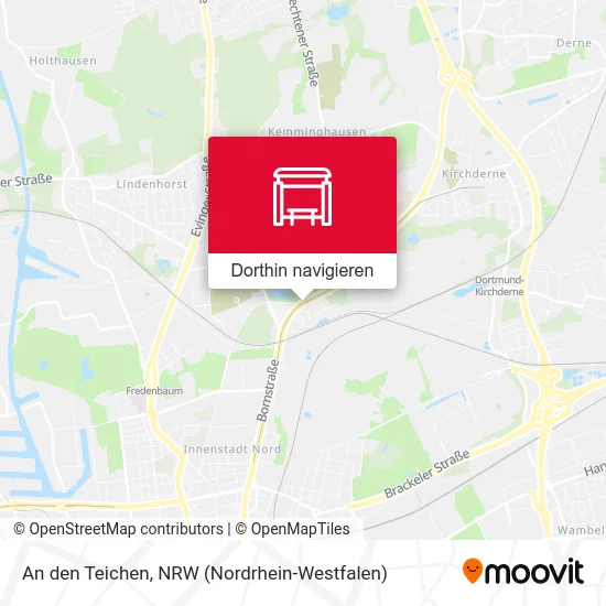 An den Teichen Karte