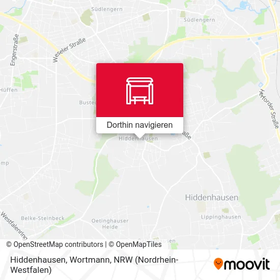 Hiddenhausen, Wortmann Karte