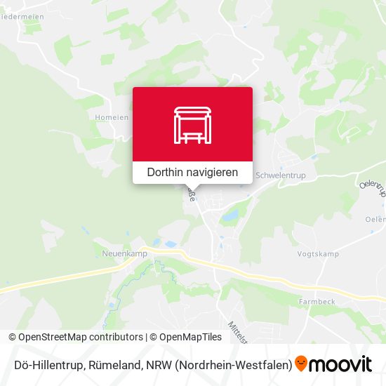 Dö-Hillentrup, Rümeland Karte