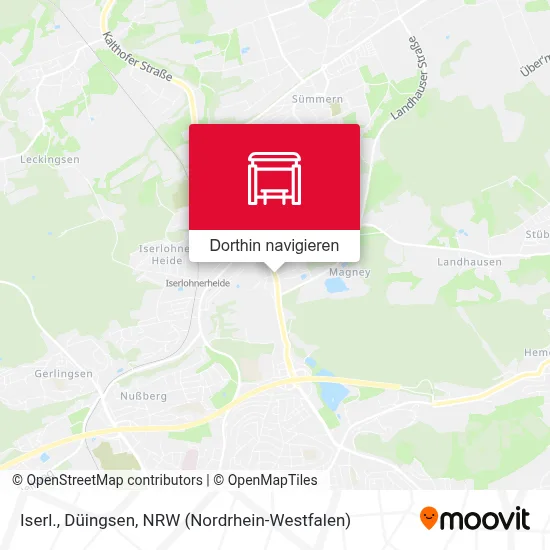 Iserl., Düingsen Karte