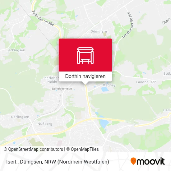 Iserl., Düingsen Karte