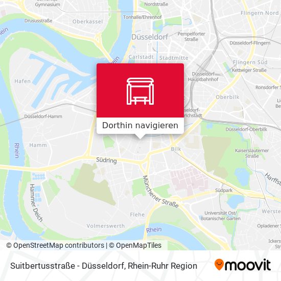 Suitbertusstraße - Düsseldorf Karte