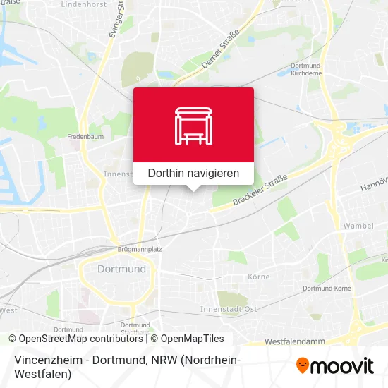 Vincenzheim - Dortmund Karte