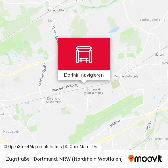 Zugstraße - Dortmund Karte