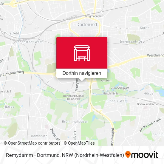 Remydamm - Dortmund Karte