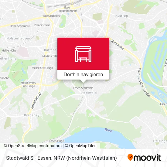 Stadtwald S - Essen Karte