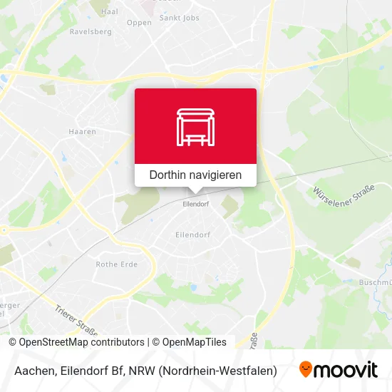 Aachen, Eilendorf Bf Karte