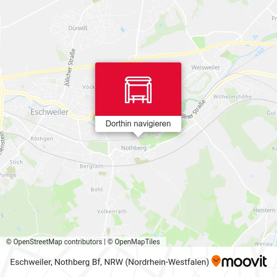 Eschweiler, Nothberg Bf Karte