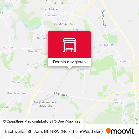 Eschweiler, St. Jöris Bf Karte