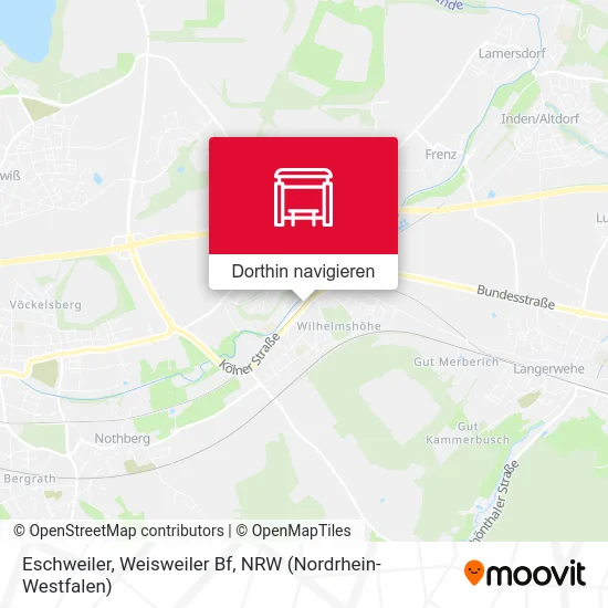 Eschweiler, Weisweiler Bf Karte