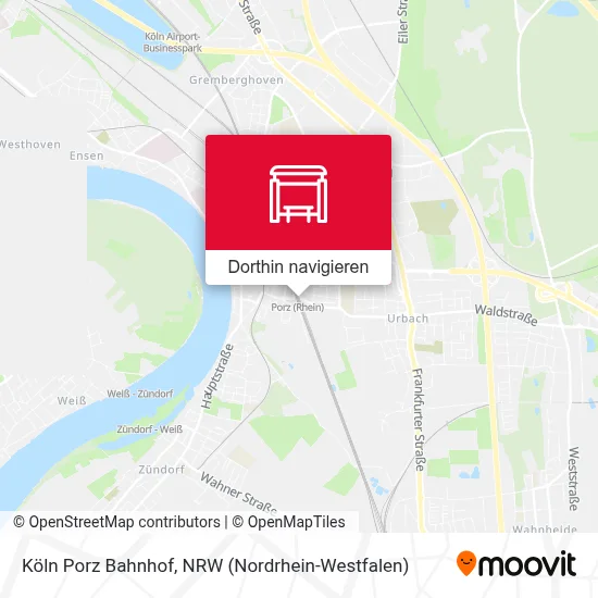 Köln Porz Bahnhof Karte