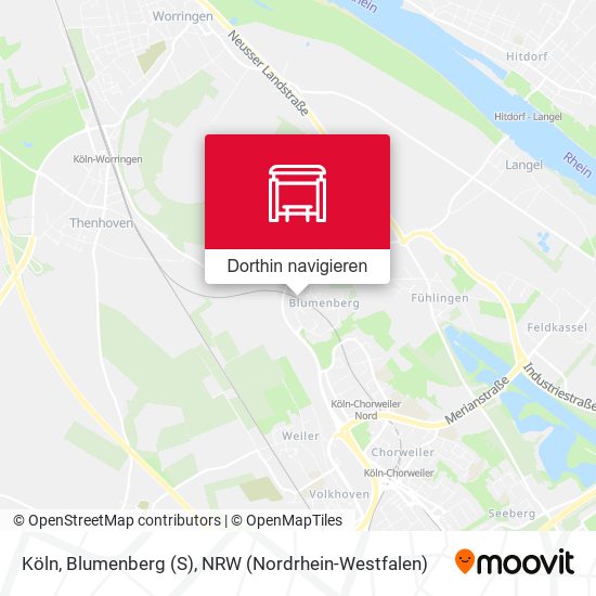 Köln, Blumenberg (S) Karte
