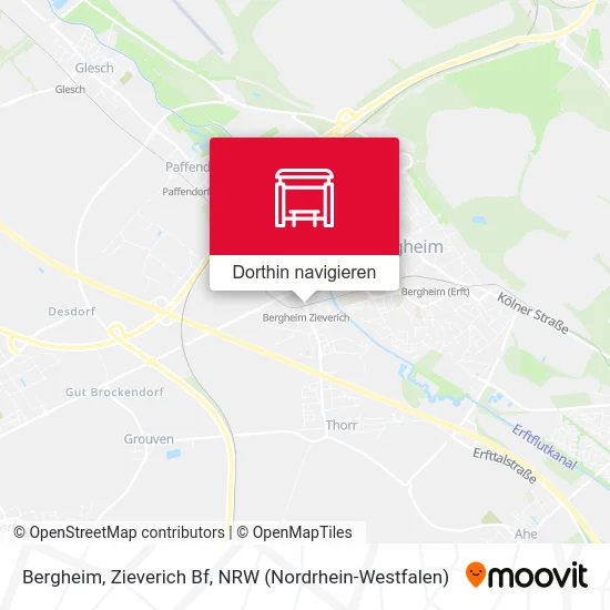 Bergheim, Zieverich Bf Karte