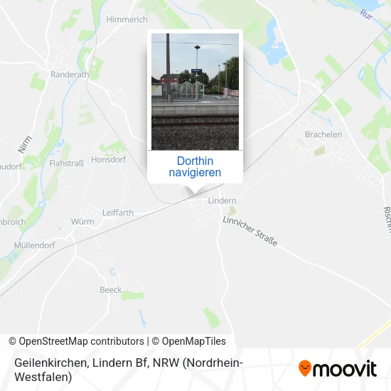 Geilenkirchen, Lindern Bf Karte