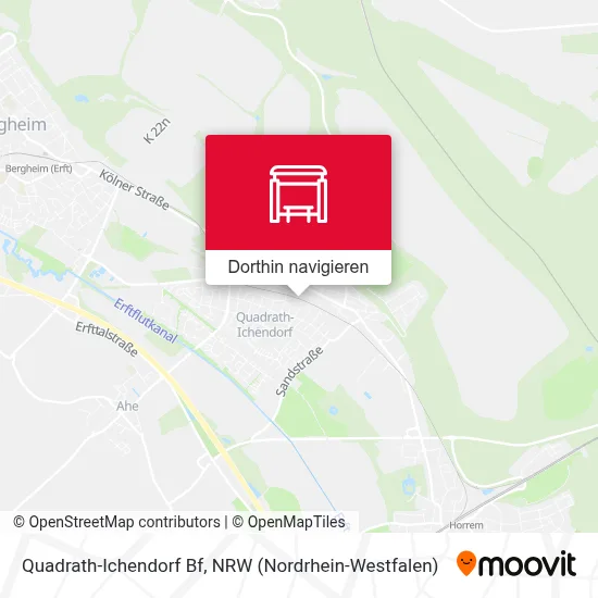 Quadrath-Ichendorf Bf Karte