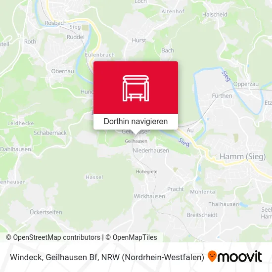 Windeck, Geilhausen Bf Karte