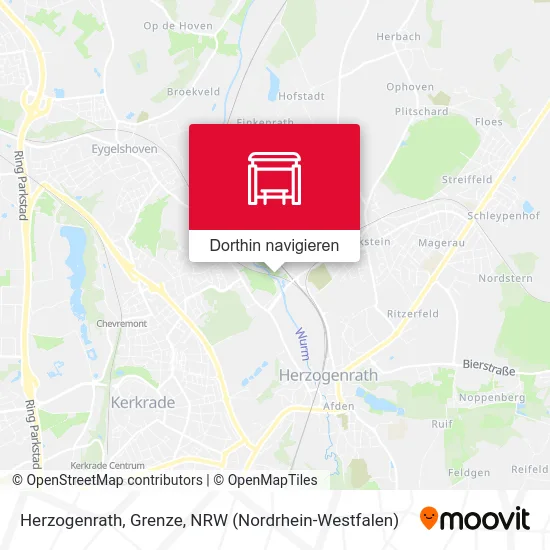 Herzogenrath, Grenze Karte