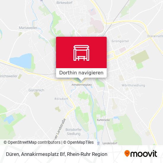 Düren, Annakirmesplatz Bf Karte