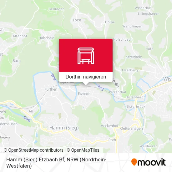 Hamm (Sieg) Etzbach Bf Karte