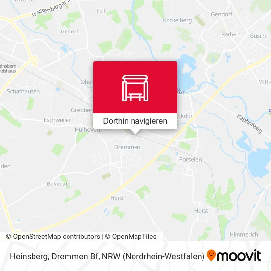 Heinsberg, Dremmen Bf Karte